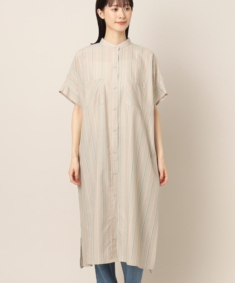 デッサン(レディース)(Dessin(Ladies))のアソート柄ロングシャツワンピース13