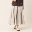 デッサン(レディース)(Dessin(Ladies))の【ウエストゴム・洗える】切り替えフレアスカート（XS～L） ライトベージュ(351)