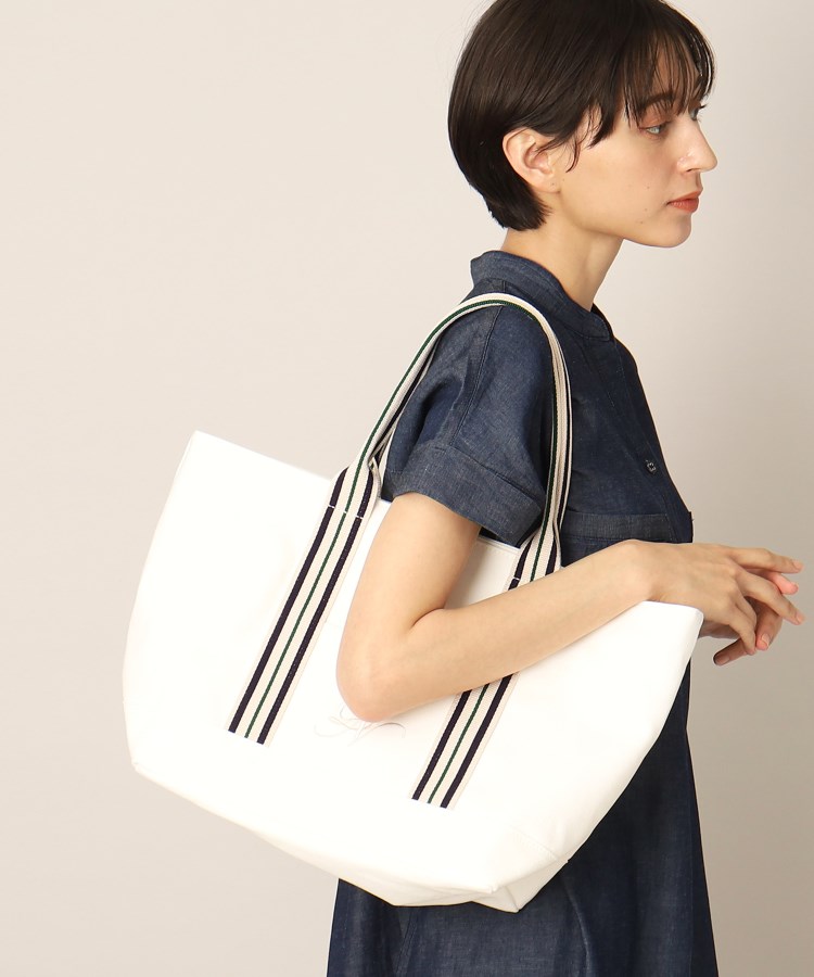 デッサン(レディース)(Dessin(Ladies))のテープボートバッグM（トートバッグ） ホワイト(001)