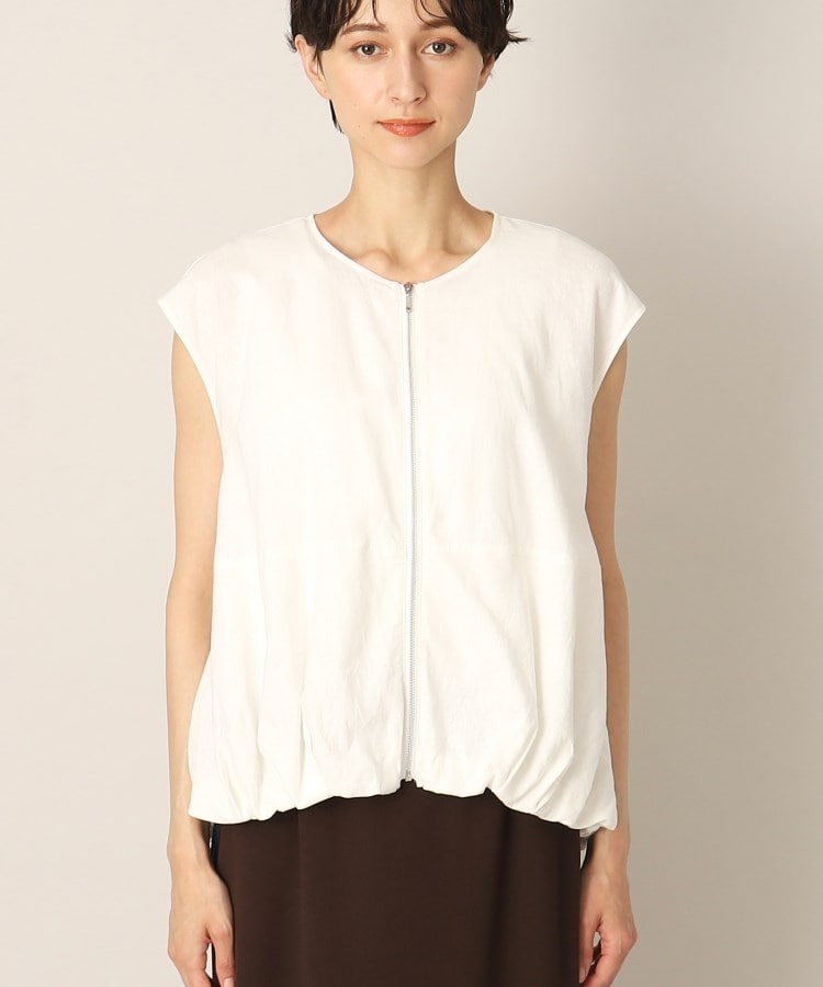 デッサン(レディース)(Dessin(Ladies))の【洗える】フレンチスリーブジップアップブルゾン10