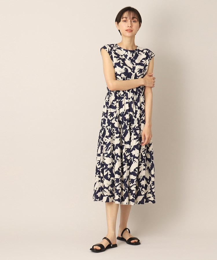 デッサン(レディース)(Dessin(Ladies))のプリントティアードワンピース2