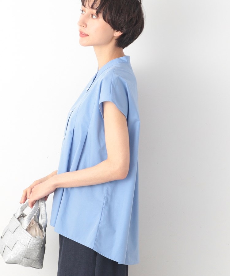 デッサン(レディース)(Dessin(Ladies))の【洗える】パール調ボタンテントラインブラウス6