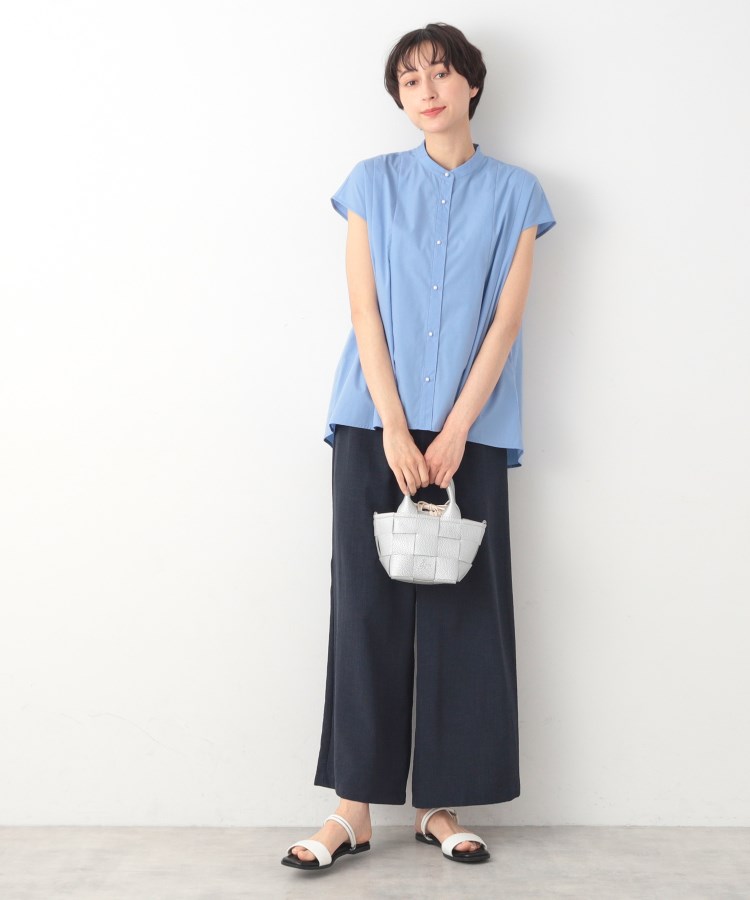 デッサン(レディース)(Dessin(Ladies))の【洗える】パール調ボタンテントラインブラウス7