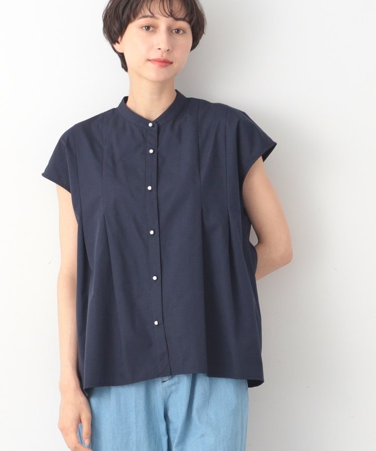 デッサン(レディース)(Dessin(Ladies))の【洗える】パール調ボタンテントラインブラウス9
