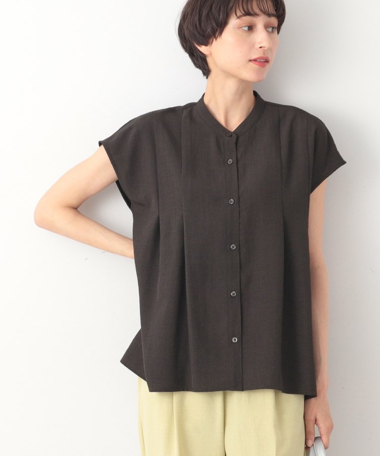 デッサン(レディース)(Dessin(Ladies))の【洗える】テントラインフレンチスリーブブラウス（XS～L）5