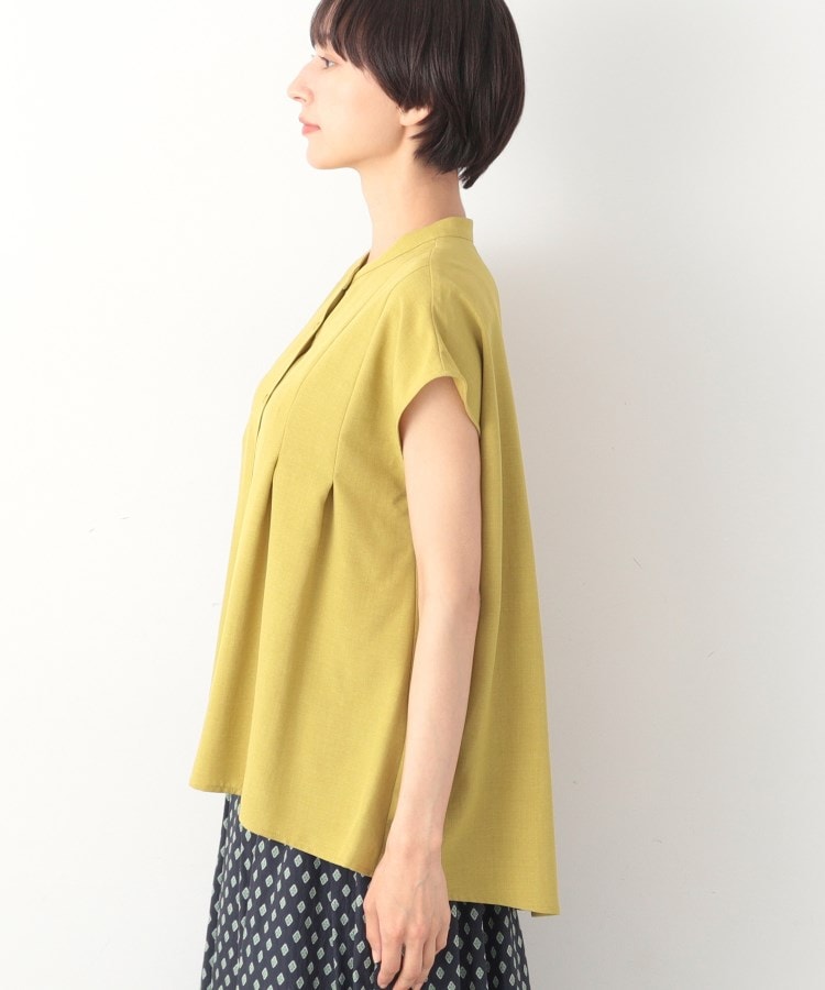 デッサン(レディース)(Dessin(Ladies))の【洗える】テントラインフレンチスリーブブラウス（XS～L）14
