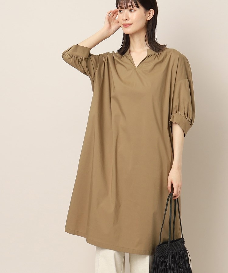 デッサン(レディース)(Dessin(Ladies))の【洗える】カフタンチュニックワンピース（S～L） トープ(054)