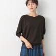 デッサン(レディース)(Dessin(Ladies))の【洗える】後ろボタンニットプルオーバー（XS～L） ブラウン(044)
