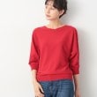デッサン(レディース)(Dessin(Ladies))の【洗える】後ろボタンニットプルオーバー（XS～L） レッド(063)