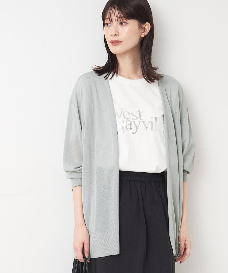 デッサン(レディース)(Dessin(Ladies))の【洗える】ボタンレスカーディガン10