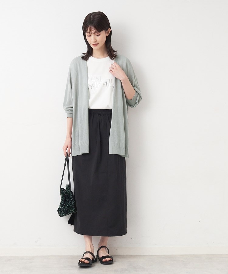 デッサン(レディース)(Dessin(Ladies))の【洗える】ボタンレスカーディガン11