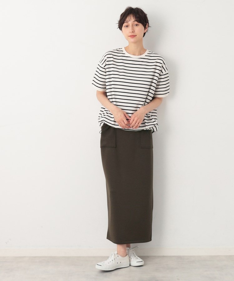 デッサン(レディース)(Dessin(Ladies))の【洗える】ダンボールジャージストレートスカート（XS～L）8