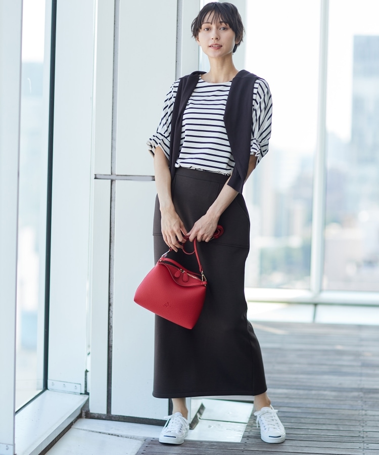 デッサン(レディース)(Dessin(Ladies))の【洗える】ダンボールジャージストレートスカート（XS～L）5