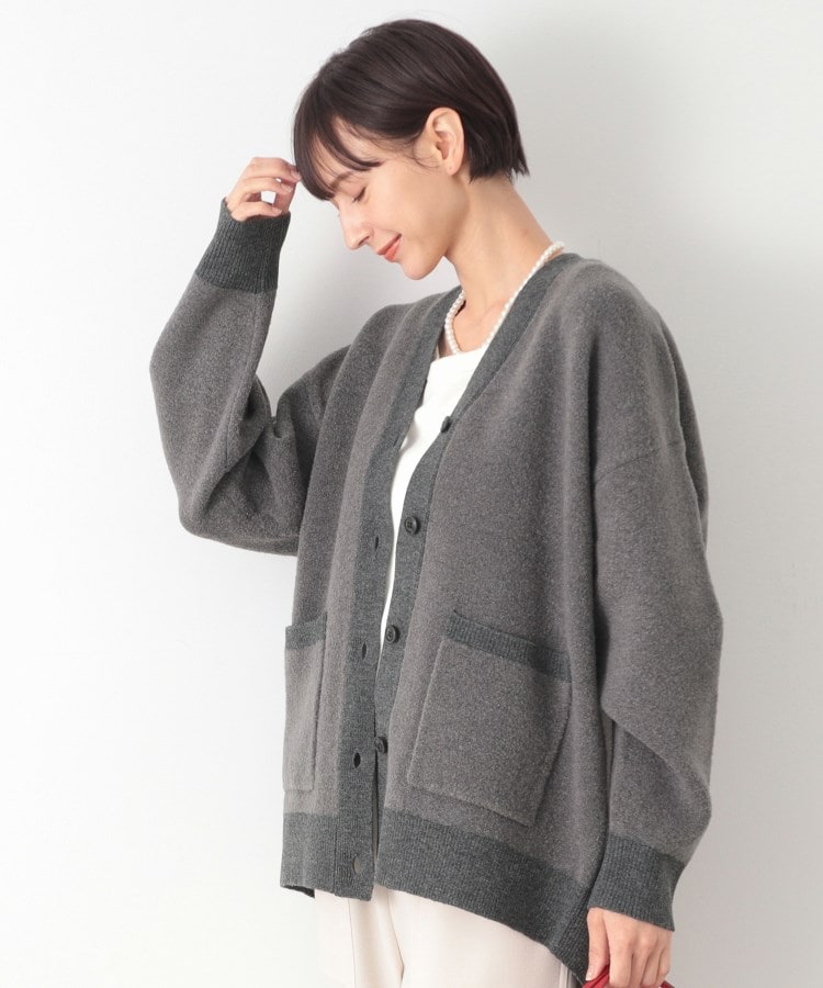 デッサン(レディース)(Dessin(Ladies))の【洗える】ブークレニットカーディガン5
