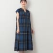 デッサン(レディース)(Dessin(Ladies))の【洗える】チェック柄フレンチスリーブワンピース1