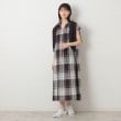 デッサン(レディース)(Dessin(Ladies))の【洗える】チェック柄フレンチスリーブワンピース7
