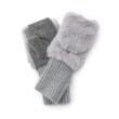 デッサン(レディース)(Dessin(Ladies))の2WAYファーグローブ チャコールグレー(014)
