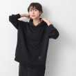 デッサン(レディース)(Dessin(Ladies))の【洗える】ダンボールジャージパーカ ブラック(019)
