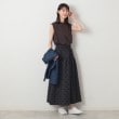 デッサン(レディース)(Dessin(Ladies))の【ウエストゴム・洗える】フロッキードットティアードスカート6