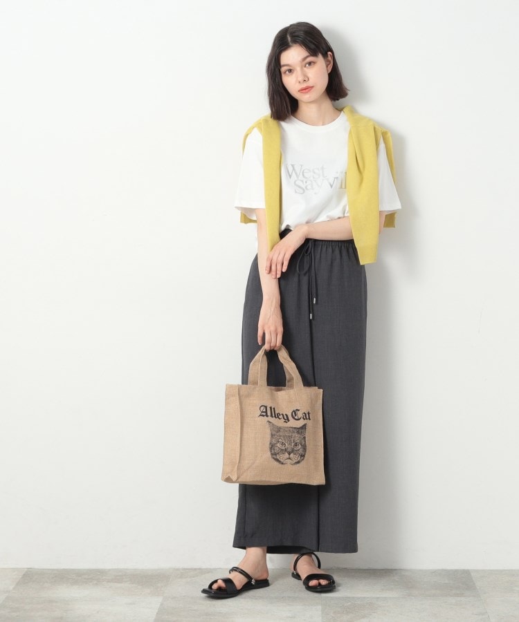 デッサン(レディース)(Dessin(Ladies))の箔ロゴプリント半袖Tシャツ（XS～L）11