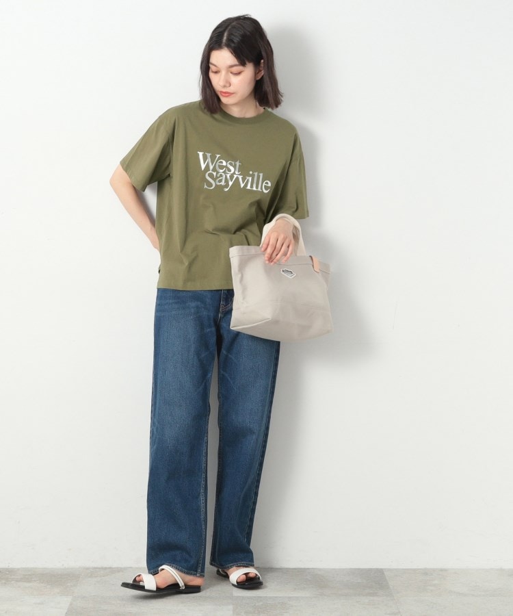 デッサン(レディース)(Dessin(Ladies))の箔ロゴプリント半袖Tシャツ（XS～L）3