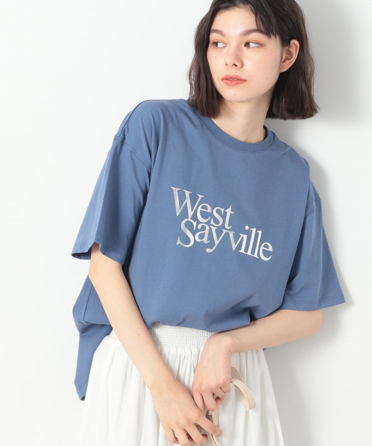デッサン(レディース)(Dessin(Ladies))の箔ロゴプリント半袖Tシャツ（XS～L）5
