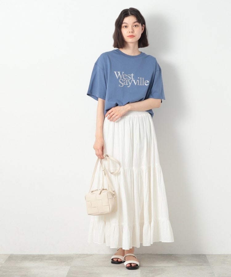 デッサン(レディース)(Dessin(Ladies))の箔ロゴプリント半袖Tシャツ（XS～L）7