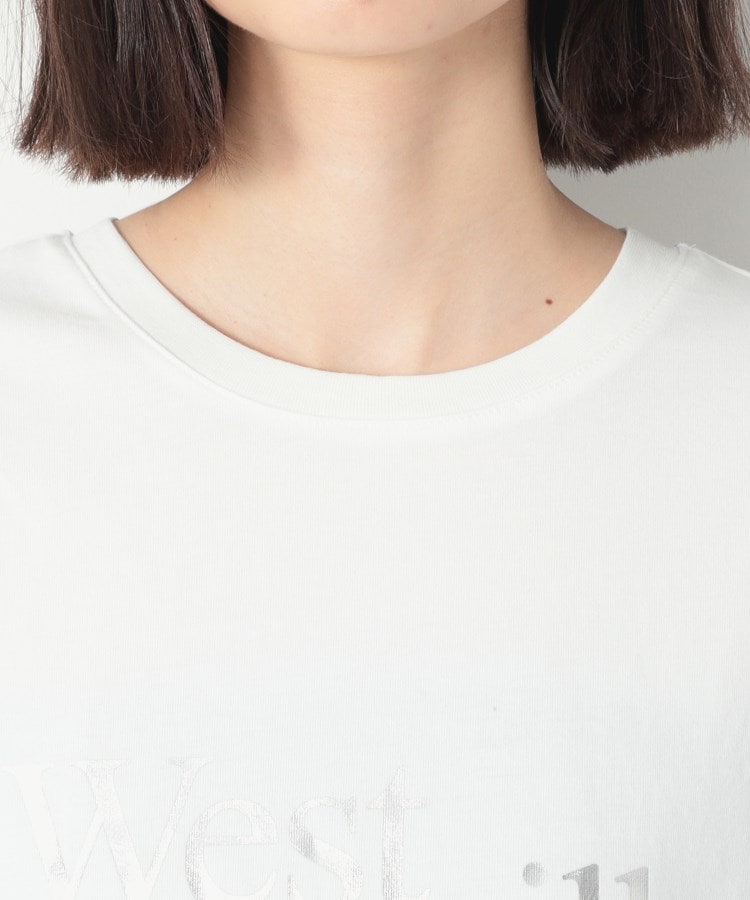 デッサン(レディース)(Dessin(Ladies))の箔ロゴプリント半袖Tシャツ（XS～L）16