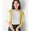 デッサン(レディース)(Dessin(Ladies))の箔ロゴプリント半袖Tシャツ（XS～L）10