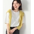 デッサン(レディース)(Dessin(Ladies))の箔ロゴプリント半袖Tシャツ（XS～L） ホワイト(002)