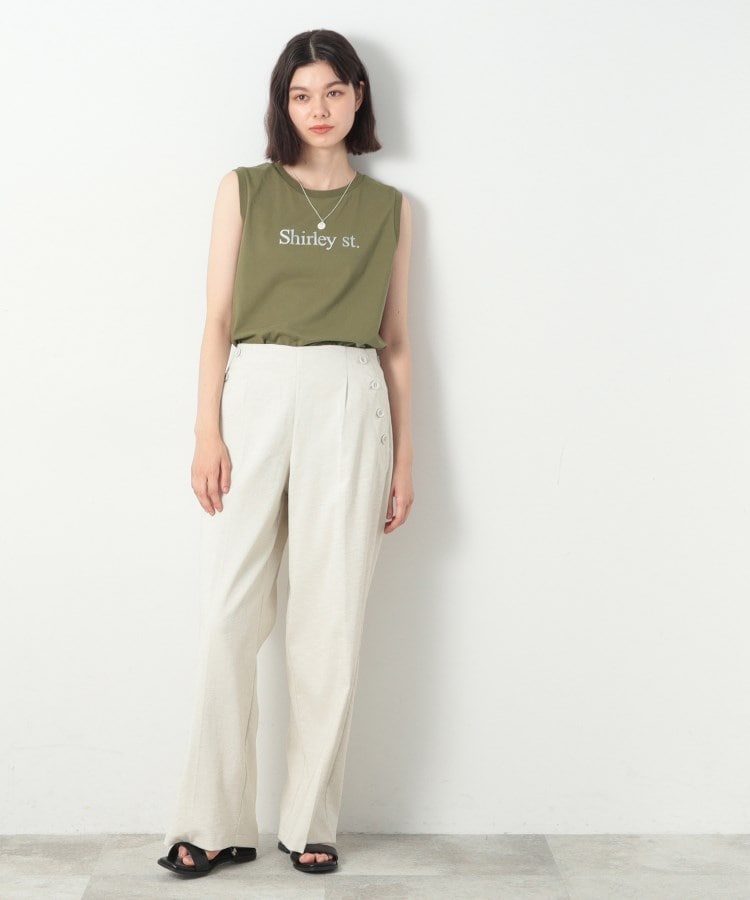 デッサン(レディース)(Dessin(Ladies))の箔ロゴプリントスリーブレスTシャツ（XS～L）11