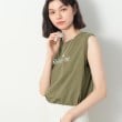 デッサン(レディース)(Dessin(Ladies))の箔ロゴプリントスリーブレスTシャツ（XS～L）10