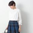 デッサン(レディース)(Dessin(Ladies))の【洗える】ネックフリルロングスリーブTシャツ（XS～L）1