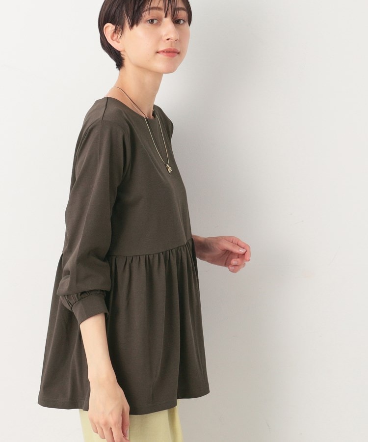 デッサン(レディース)(Dessin(Ladies))の【洗える】ペプラム切替カットソー6