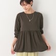 デッサン(レディース)(Dessin(Ladies))の【洗える】ペプラム切替カットソー5