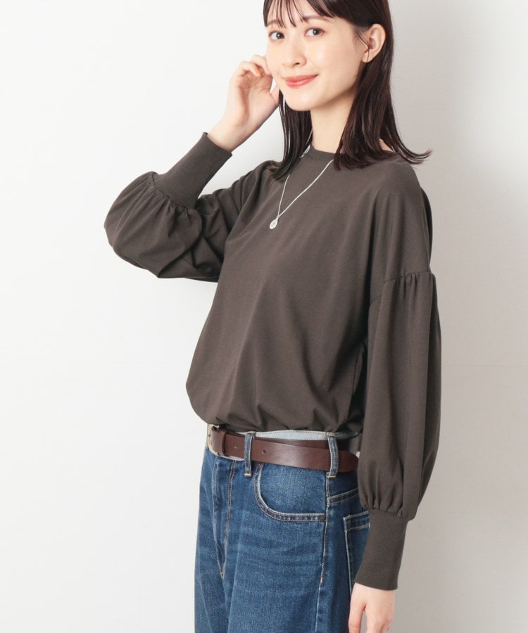 デッサン(レディース)(Dessin(Ladies))の【洗える】ギャザースリーブカットソー6