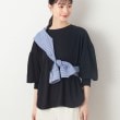 デッサン(レディース)(Dessin(Ladies))の【洗える】ギャザースリーブカットソー ブラック(019)