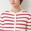 デッサン(レディース)(Dessin(Ladies))の【洗える】ゴールドボタン付きボーダーカーディガン16