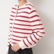 デッサン(レディース)(Dessin(Ladies))の【洗える】ゴールドボタン付きボーダーカーディガン17
