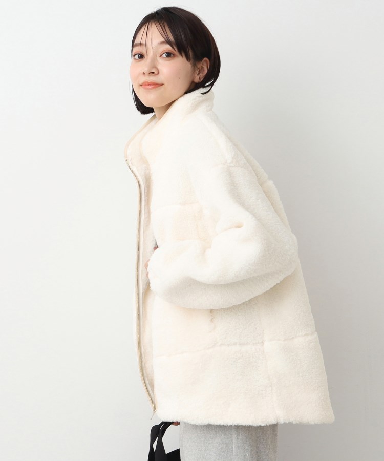 デッサン(レディース)(Dessin(Ladies))の【WEB限定】スタンドボアオーバージャケット1