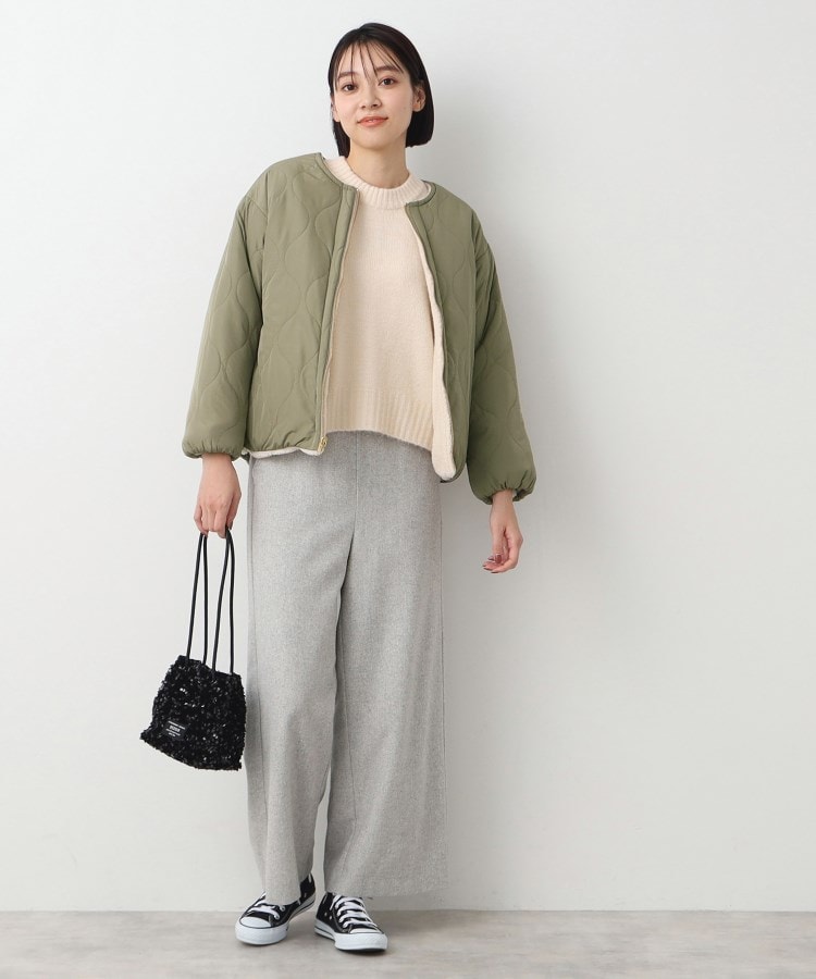 デッサン(レディース)(Dessin(Ladies))の【リバーシブル】ボア×キルトブルゾン5