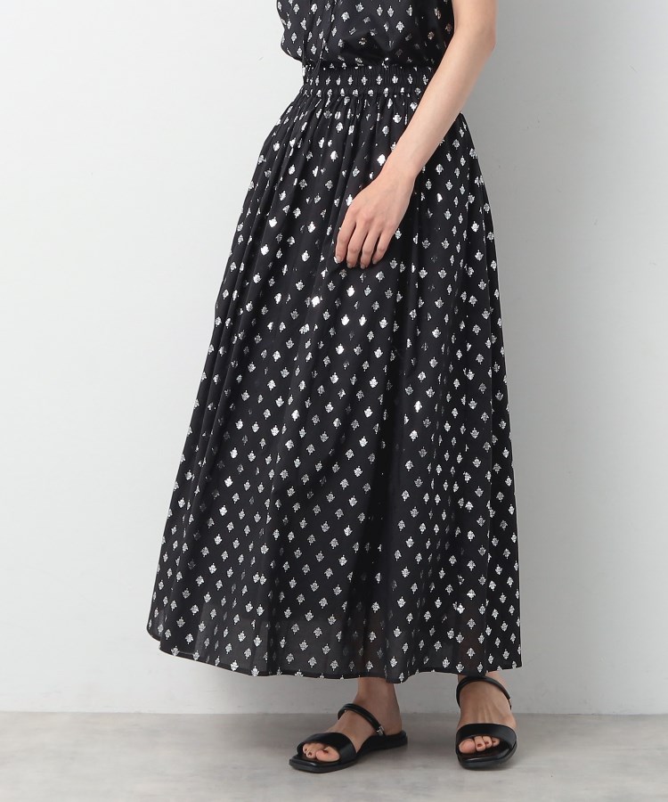 デッサン(レディース)(Dessin(Ladies))の【洗える】箔プリントギャザースカート1