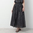 デッサン(レディース)(Dessin(Ladies))の【洗える】箔プリントギャザースカート ブラック(119)