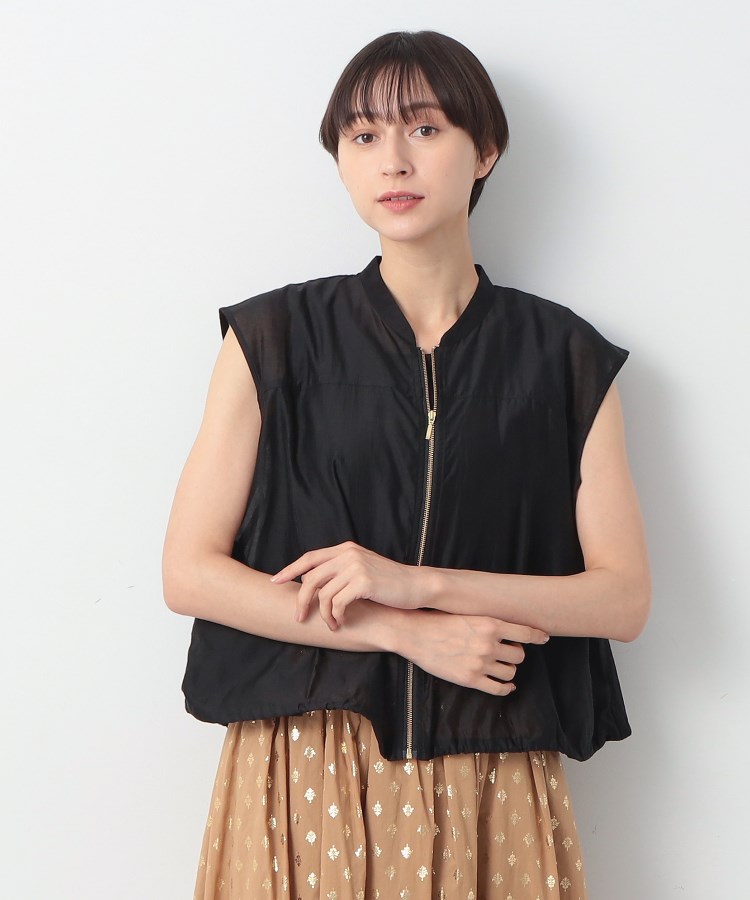 デッサン(レディース)(Dessin(Ladies))の【洗える】ドローコード付きシアーブラウス5