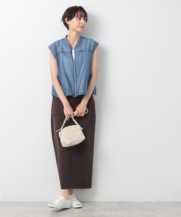 デッサン(レディース)(Dessin(Ladies))の【洗える】ドローコード付きシアーブラウス11