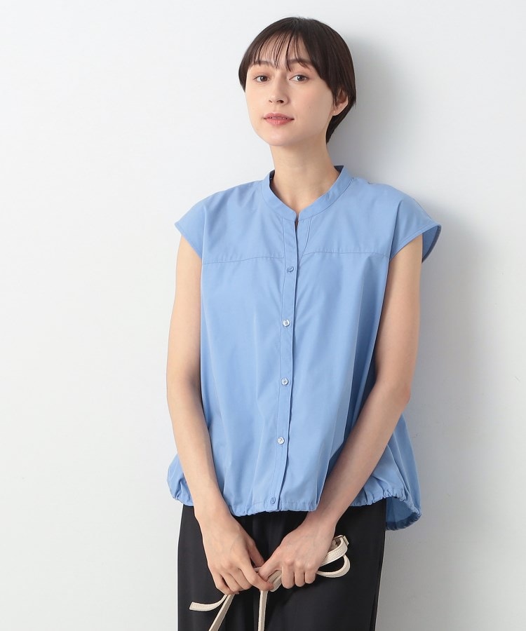 デッサン(レディース)(Dessin(Ladies))の【洗える】ドローコード付きブラウス ブルー(092)
