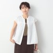 デッサン(レディース)(Dessin(Ladies))の【洗える】ドローコード付きブラウス ホワイト(002)