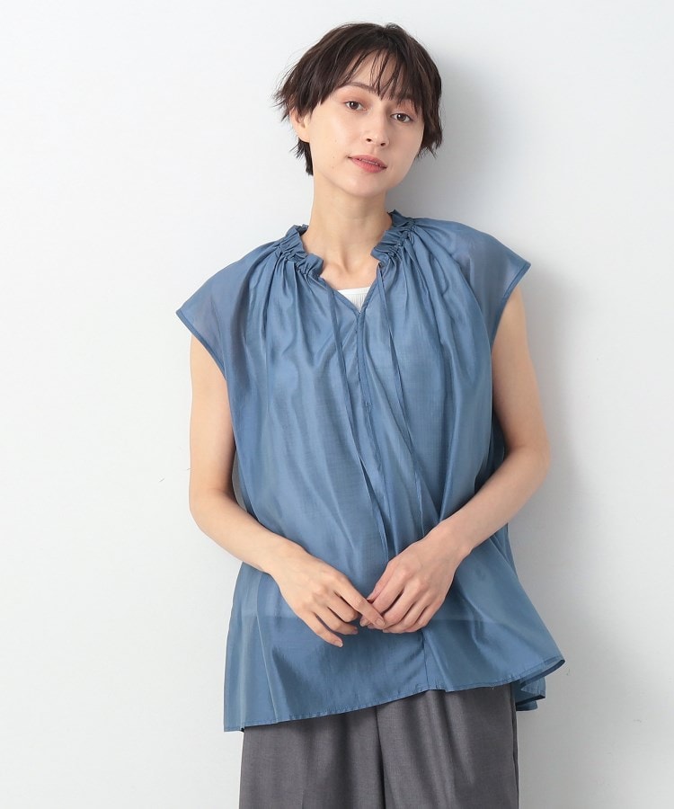 デッサン(レディース)(Dessin(Ladies))の【洗える】フリルネックブラウス6