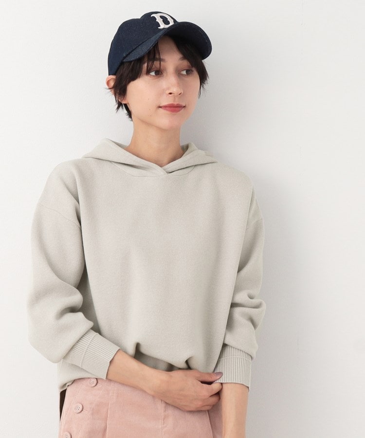 デッサン(レディース)(Dessin(Ladies))の【シリーズ累計1万枚！3シーズンOK・洗える】ちょうどいいパーカ グレージュ(050)