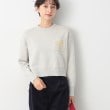 デッサン(レディース)(Dessin(Ladies))の【洗える】ロゴジャカードショート丈ニット（XS～L） イエロー(032)